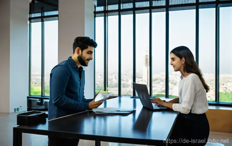 이스라엘의 정치적 분쟁 지역 - **Dialogue for a Shared Future:** A group of approximately 8-10 young adults, clearly representing b...