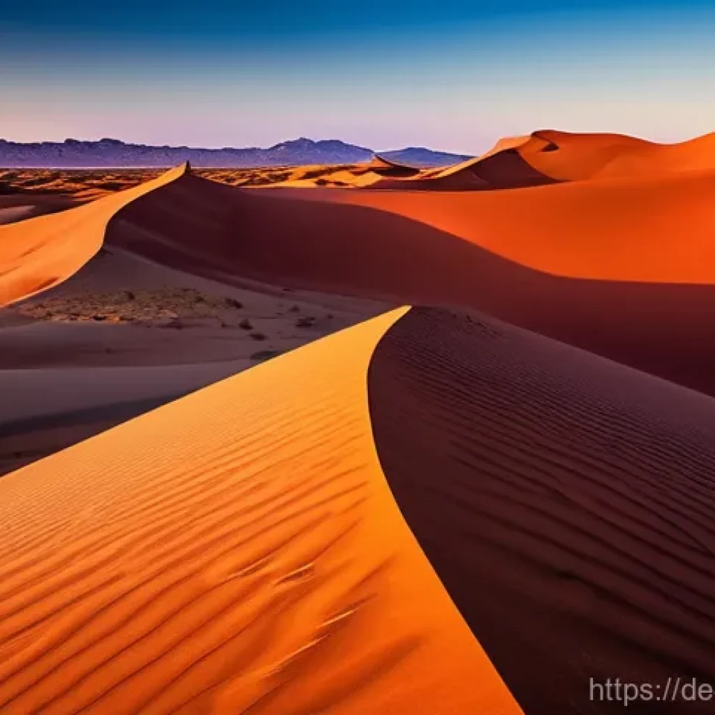 이스라엘에서의 사막 캠핑 - **Prompt 1: Majestic Desert Sunset over Ancient Dunes**
    A breathtaking, wide-angle shot of a vas...