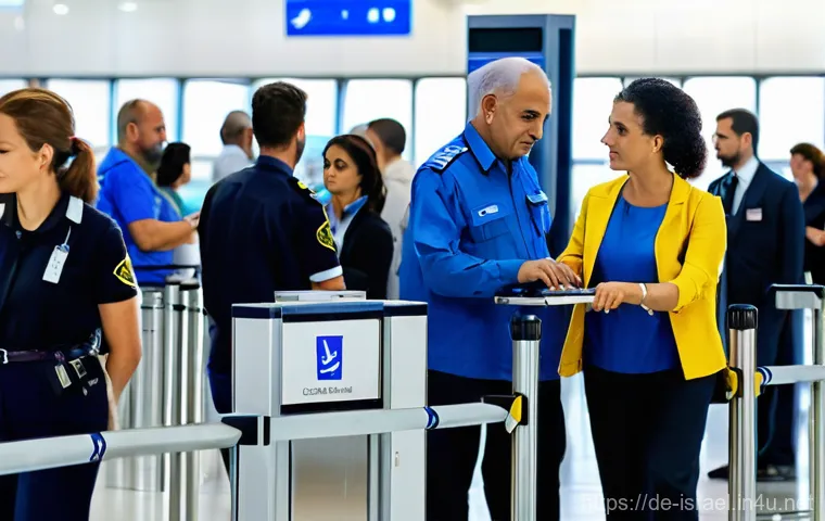 이스라엘 공항 보안 절차 - Prompt 1: Ben Gurion Airport Security Check**
