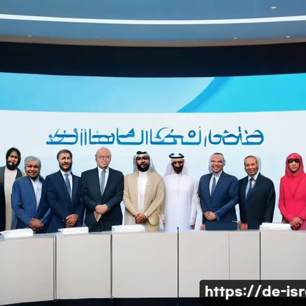 이스라엘과 주변국의 외교 관계 - **Prompt:** A diverse group of Middle Eastern and Israeli diplomats, men and women of various ages, ...